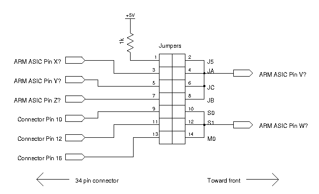 Figure 4 - Gotek jumper wiring
